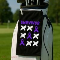 Domestic Violence Awareness Survivor Golf Towel thumb 2