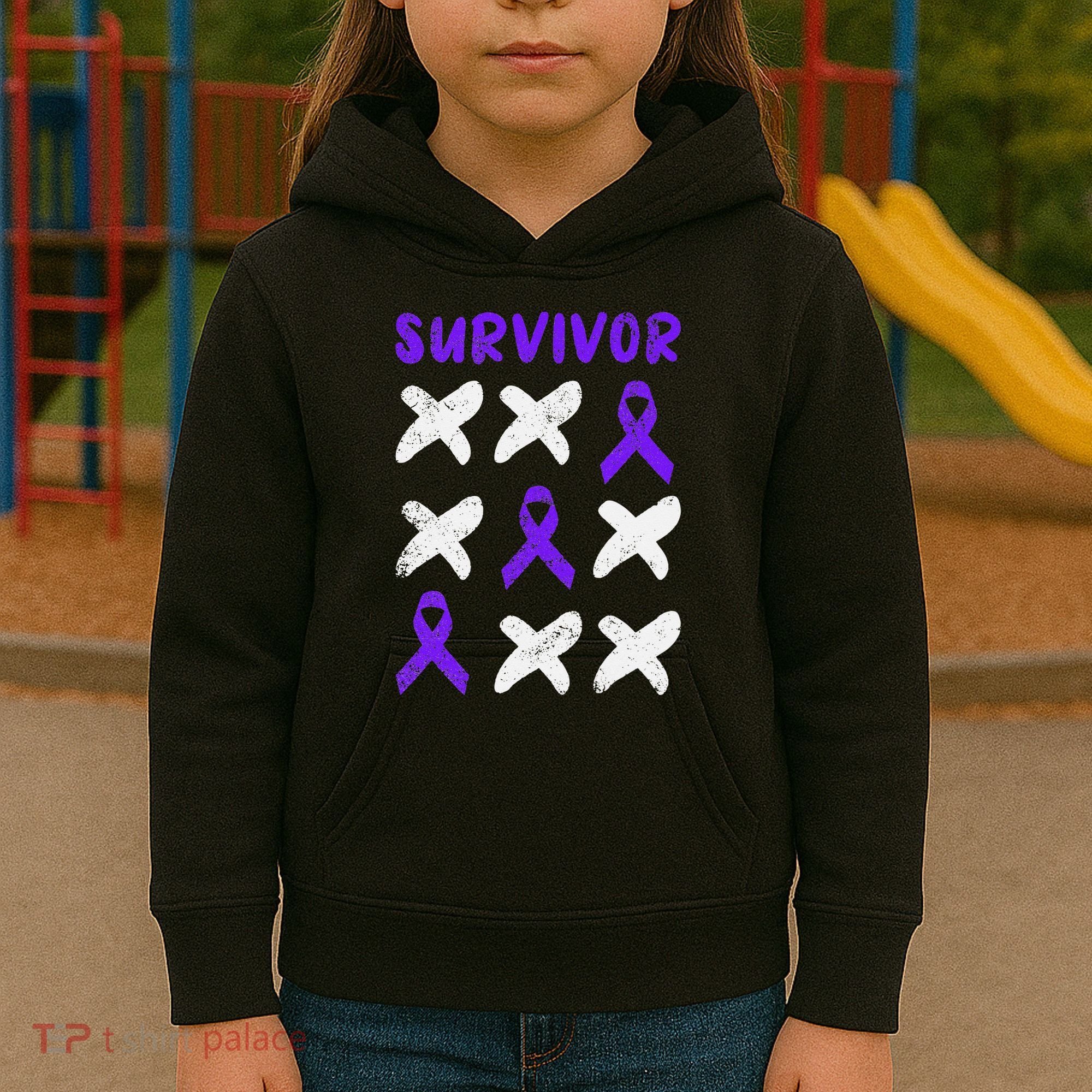 Domestic Violence Awareness Survivor Kids Hoodie