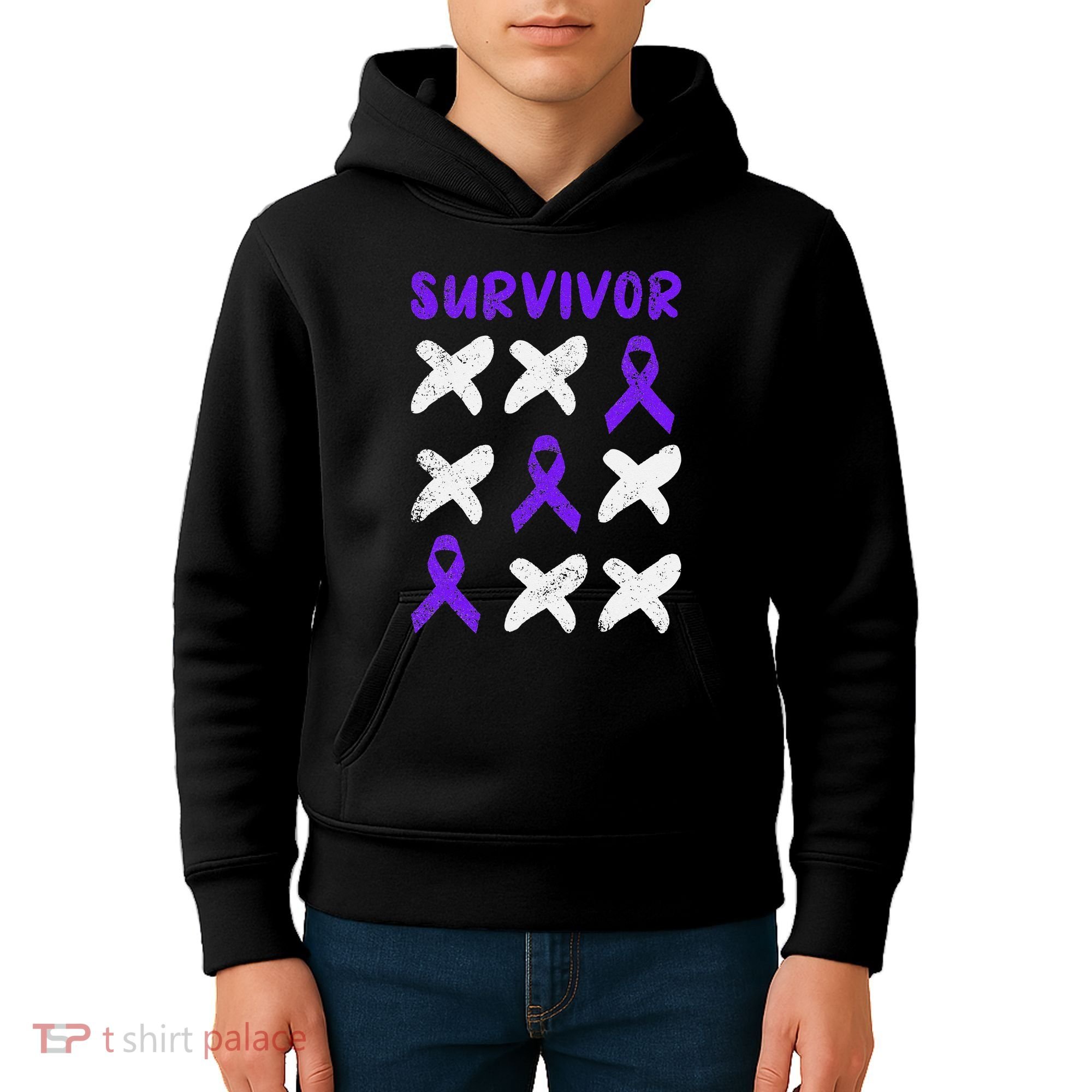 Domestic Violence Awareness Survivor Kids Hoodie