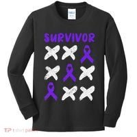 Domestic Violence Awareness Survivor Kids Long Sleeve Shirt thumb 0