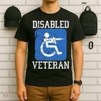 Disabled Veteran Armed Forces Military Soldier Army Usa T-Shirt thumb 6