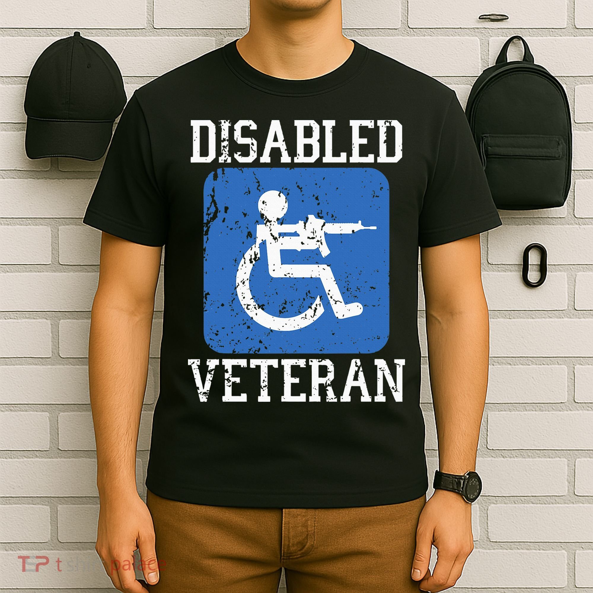 Disabled Veteran Armed Forces Military Soldier Army Usa T-Shirt