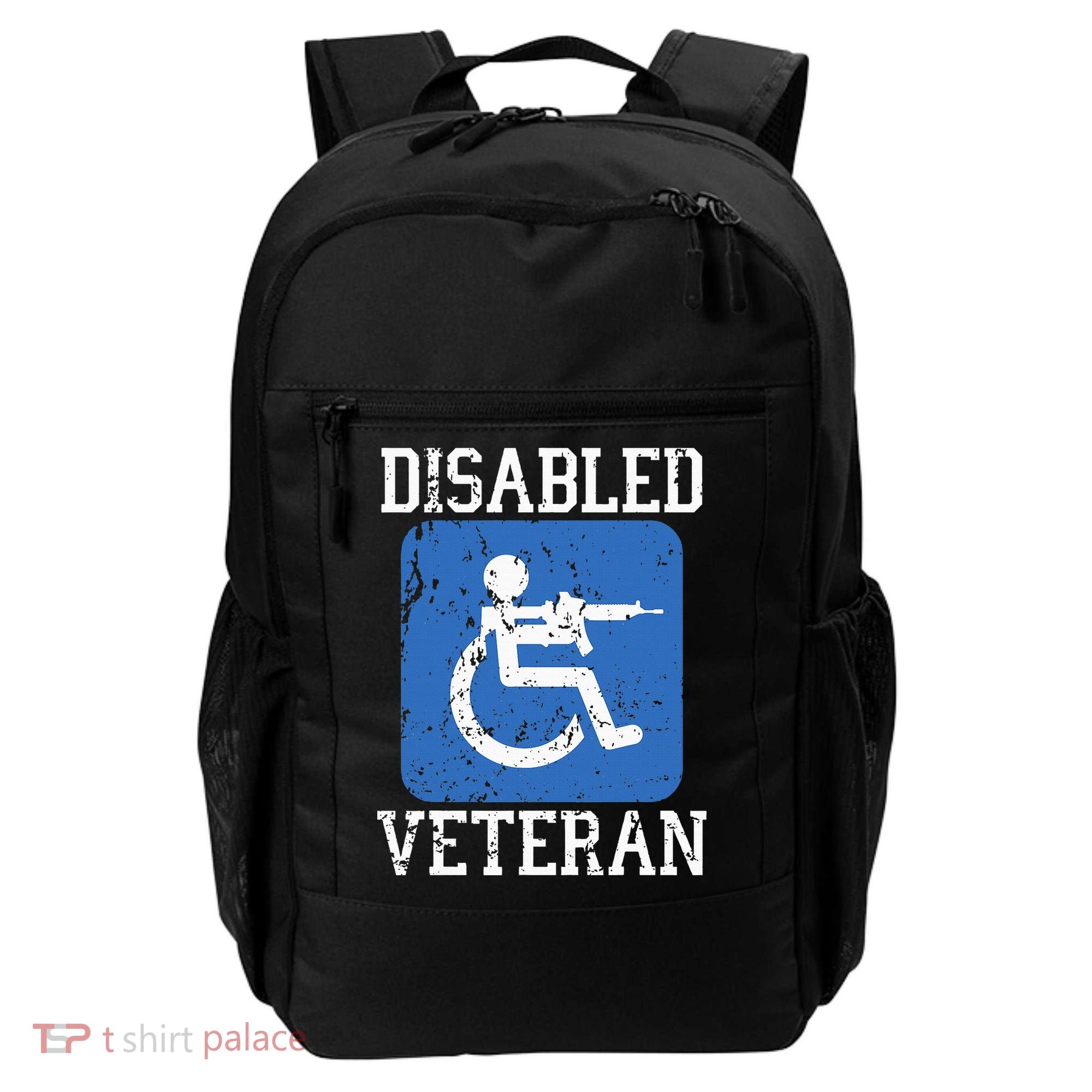 Disabled Veteran Armed Forces Military Soldier Army Usa Backpack
