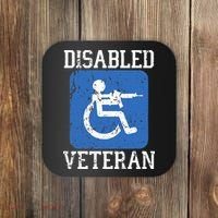 Disabled Veteran Armed Forces Military Soldier Army Usa Coaster thumb 0