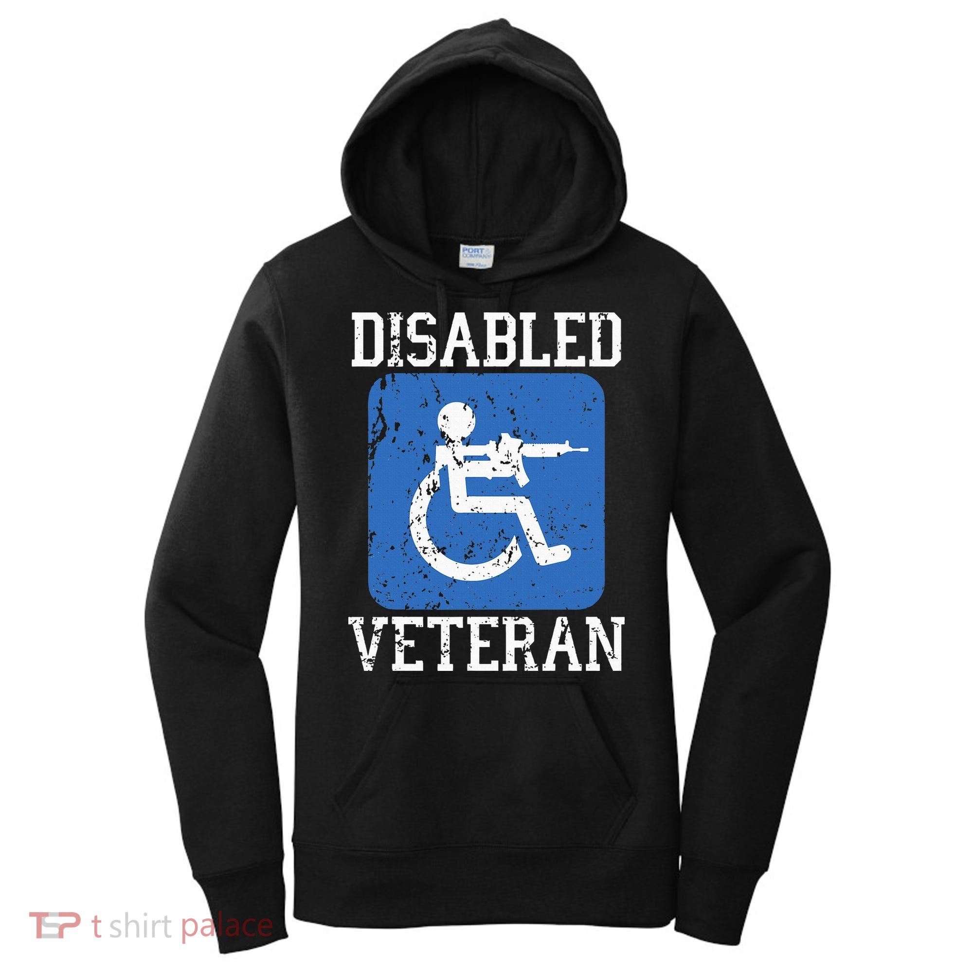 Disabled Veteran Armed Forces Military Soldier Army Usa Women's Hoodie