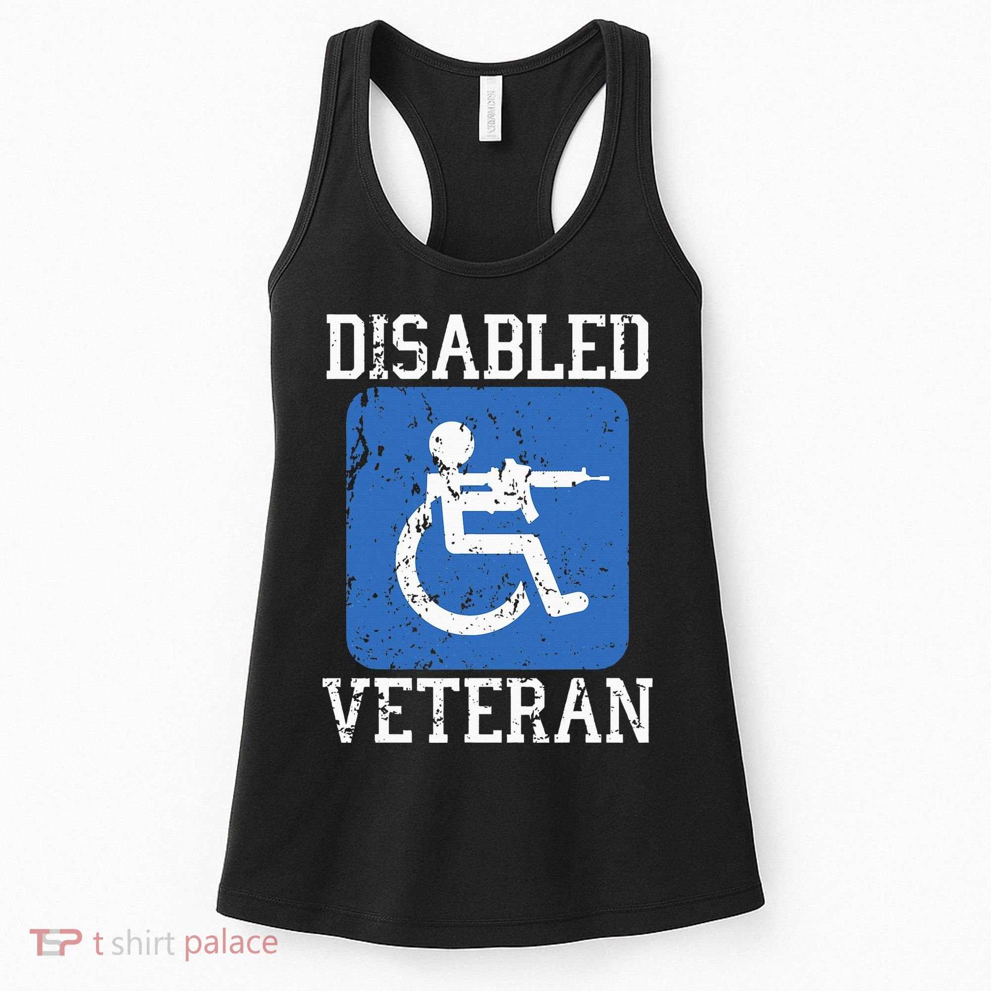 Disabled Veteran Armed Forces Military Soldier Army Usa Women's Tank Top