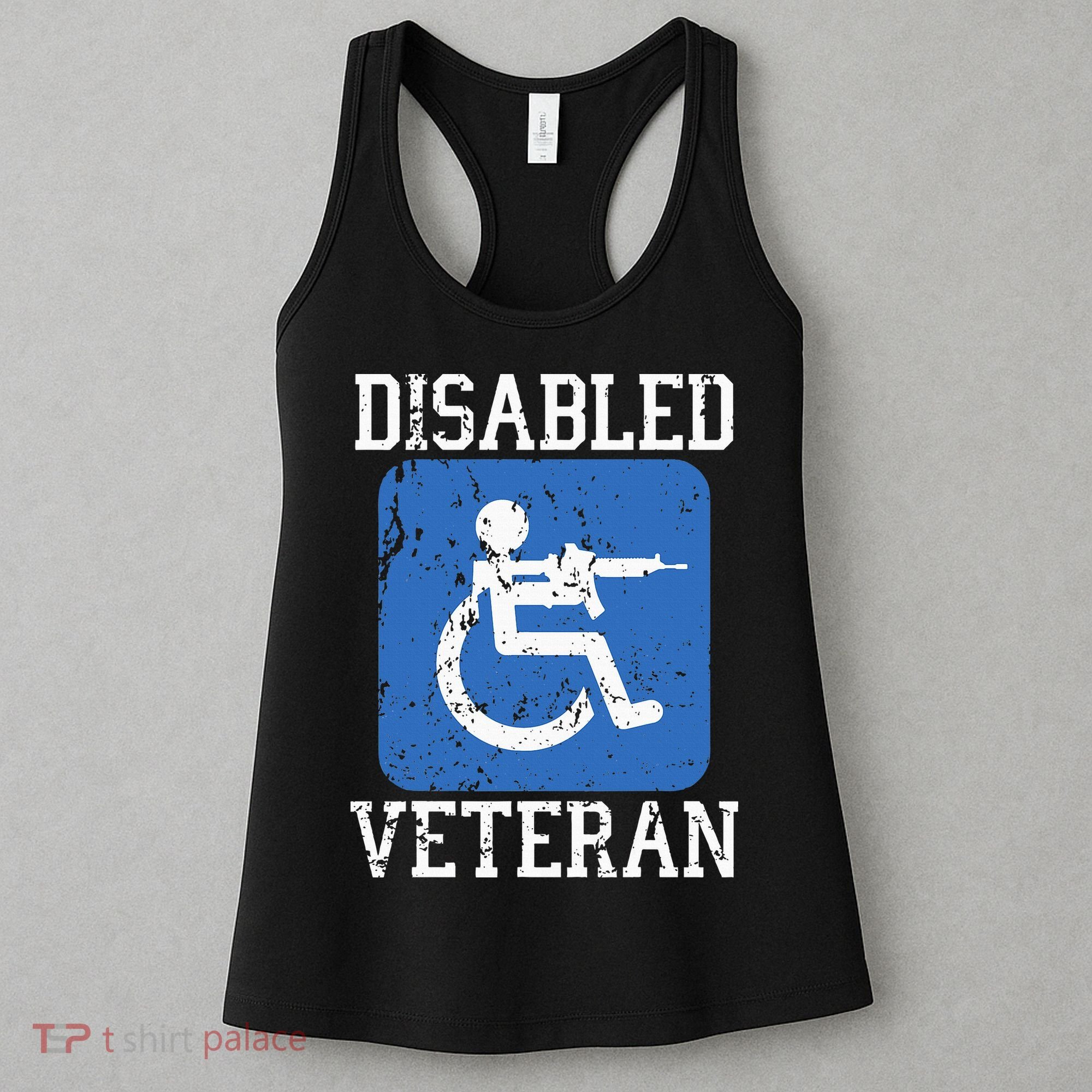 Disabled Veteran Armed Forces Military Soldier Army Usa Women's Tank Top