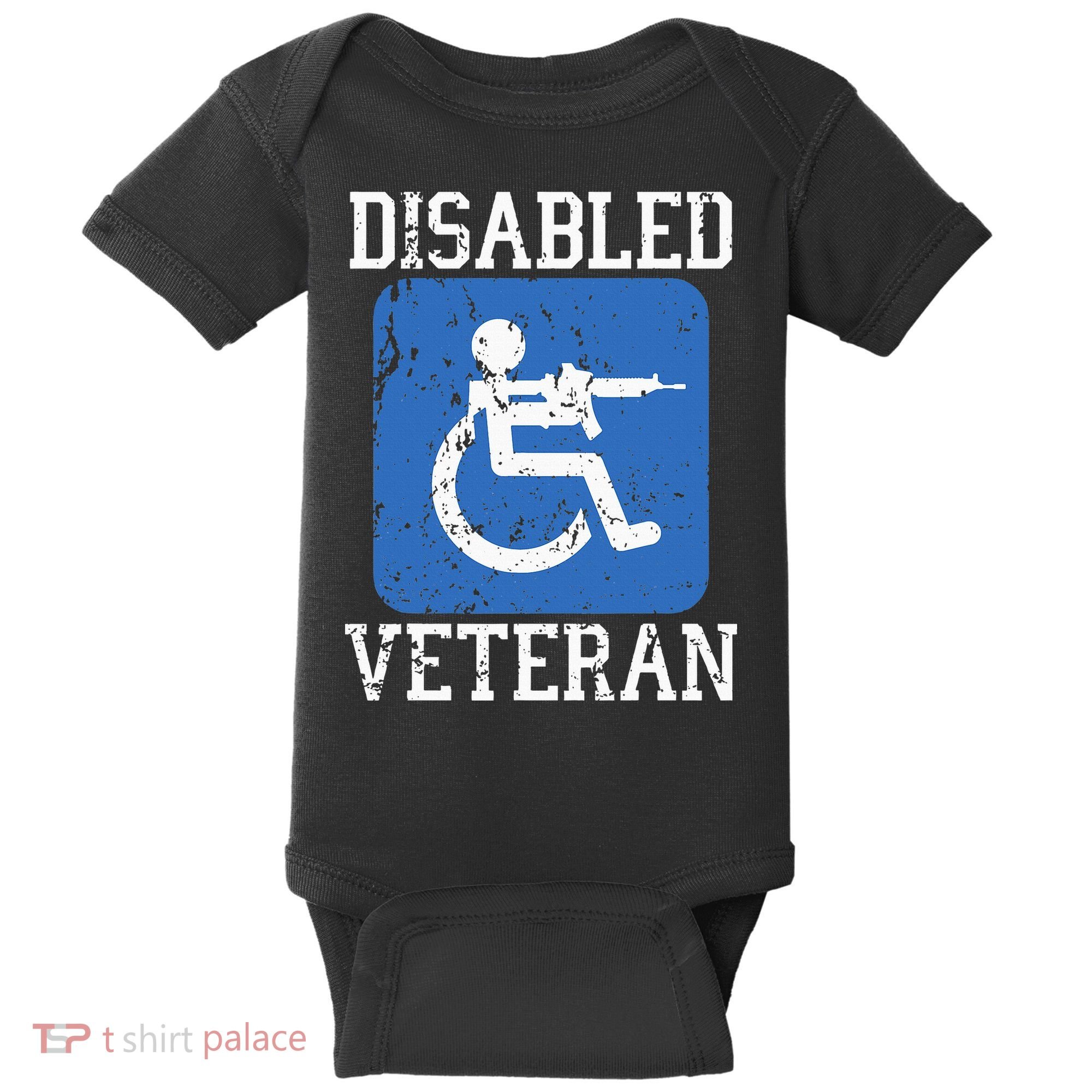 Disabled Veteran Armed Forces Military Soldier Army Usa Baby Bodysuit