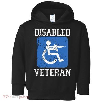 Disabled Veteran Armed Forces Military Soldier Army Usa Toddler Hoodie