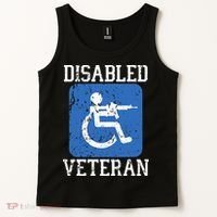 Disabled Veteran Armed Forces Military Soldier Army Usa Tank Top thumb 2