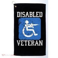 Disabled Veteran Armed Forces Military Soldier Army Usa Golf Towel thumb 0