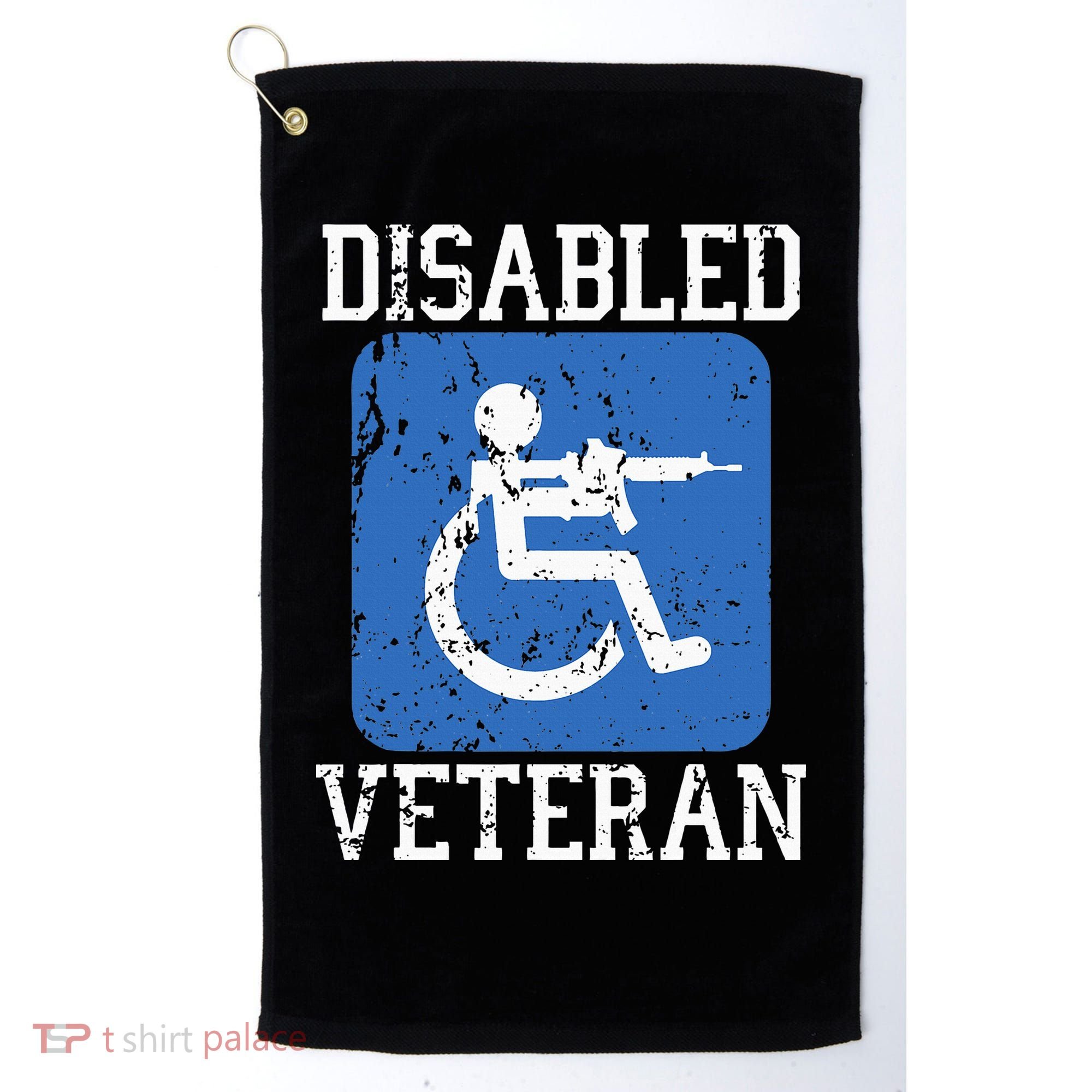 Disabled Veteran Armed Forces Military Soldier Army Usa Golf Towel