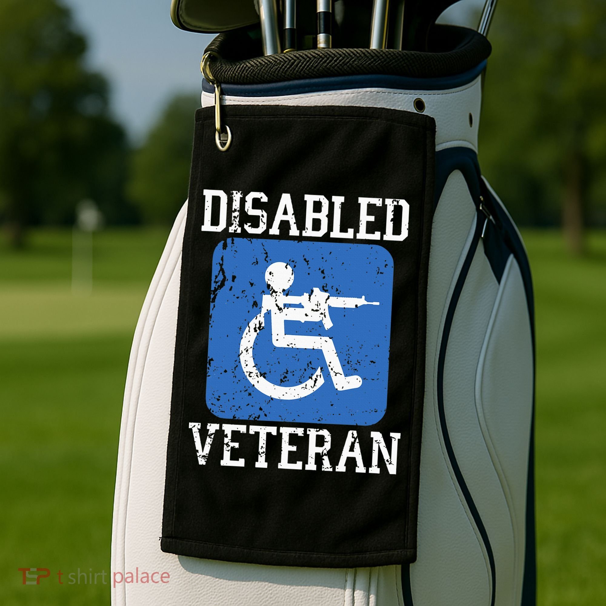 Disabled Veteran Armed Forces Military Soldier Army Usa Golf Towel