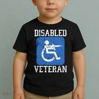 Disabled Veteran Armed Forces Military Soldier Army Usa Toddler T-Shirt thumb 2