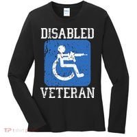 Disabled Veteran Armed Forces Military Soldier Army Usa Women's Long Sleeve Shirt thumb 0