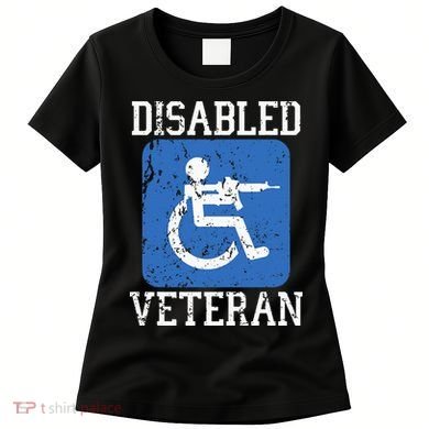 Disabled Veteran Armed Forces Military Soldier Army Usa Women's T-Shirt