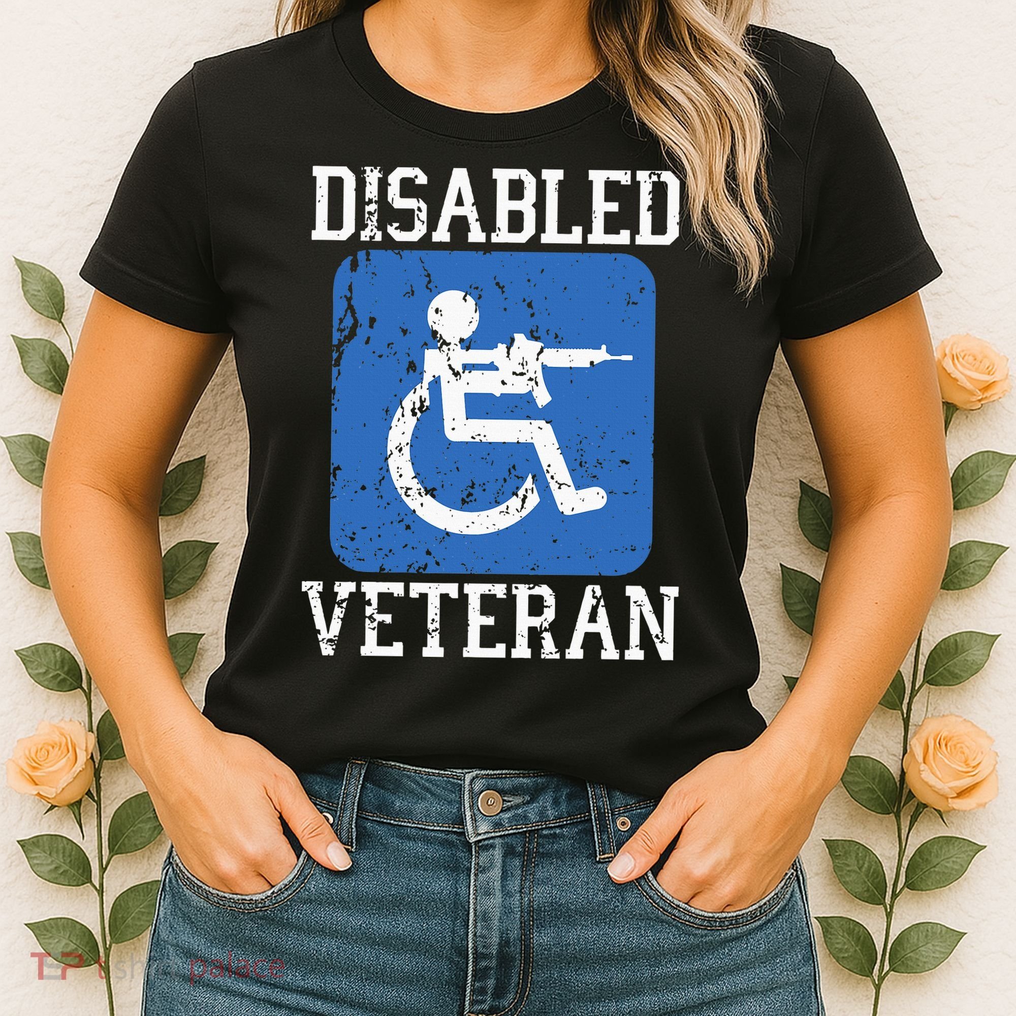 Disabled Veteran Armed Forces Military Soldier Army Usa Women's T-Shirt