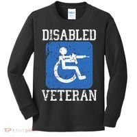 Disabled Veteran Armed Forces Military Soldier Army Usa Kids Long Sleeve Shirt thumb 0
