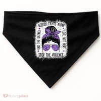 Domestic Violence Awareness Stop End Domestic Violence USA-Made Doggie Bandana thumb 0