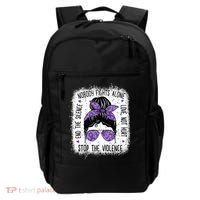 Domestic Violence Awareness Stop End Domestic Violence Backpack thumb 0