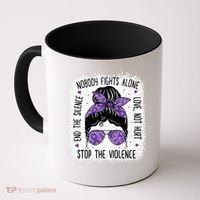 Domestic Violence Awareness Stop End Domestic Violence Coffee Mug thumb 0