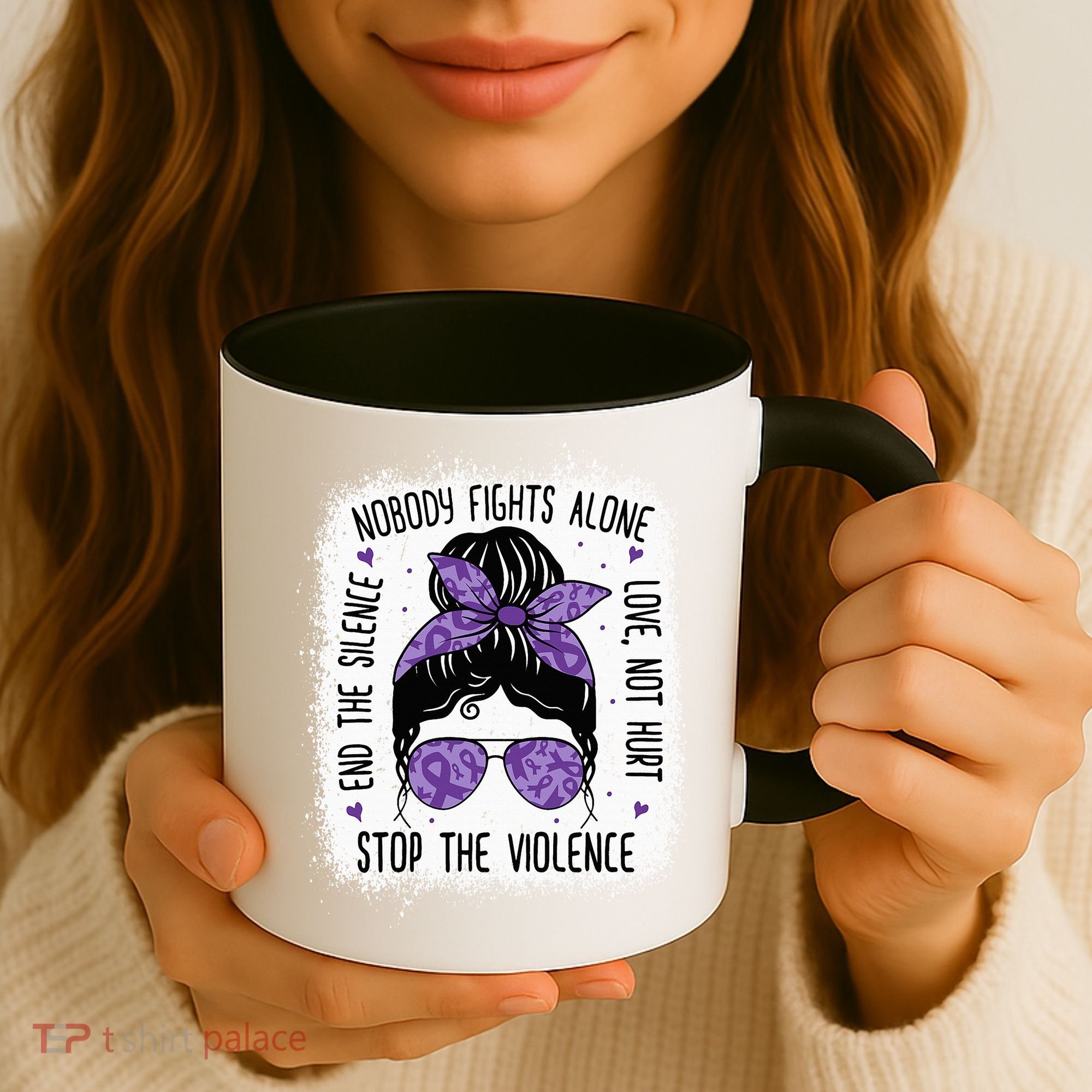 Domestic Violence Awareness Stop End Domestic Violence Coffee Mug