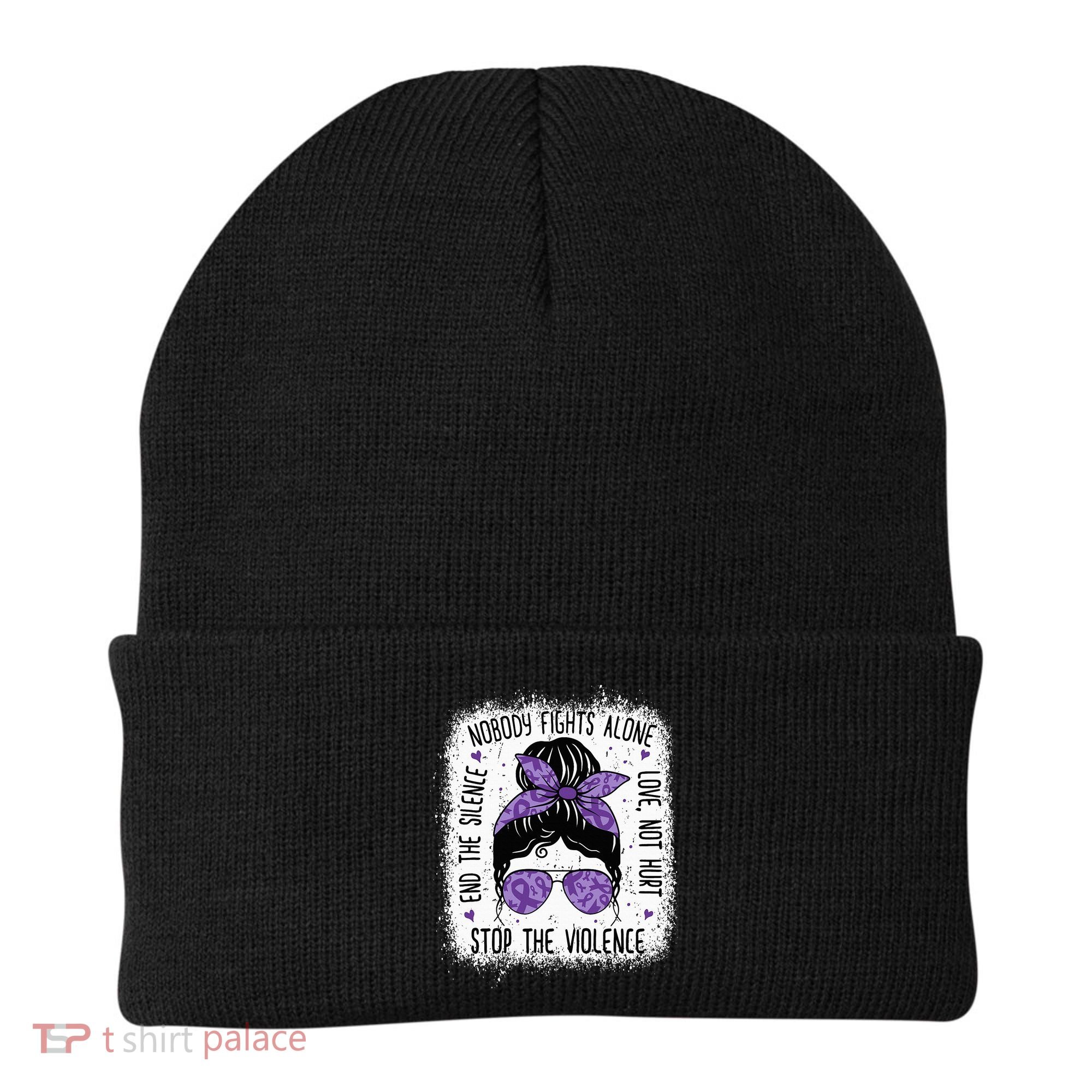 Domestic Violence Awareness Stop End Domestic Violence Beanie