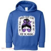 Domestic Violence Awareness Stop End Domestic Violence Toddler Hoodie thumb 0