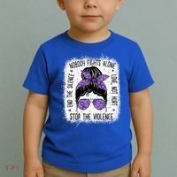 Domestic Violence Awareness Stop End Domestic Violence Toddler T-Shirt thumb 2