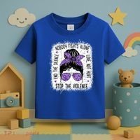 Domestic Violence Awareness Stop End Domestic Violence Toddler T-Shirt thumb 3