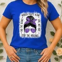 Domestic Violence Awareness Stop End Domestic Violence Women's T-Shirt thumb 2