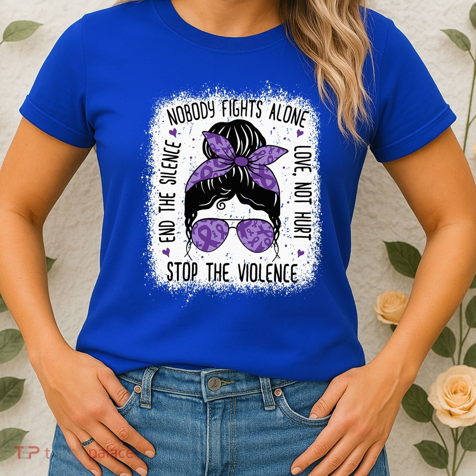 Domestic Violence Awareness Stop End Domestic Violence Women's T-Shirt