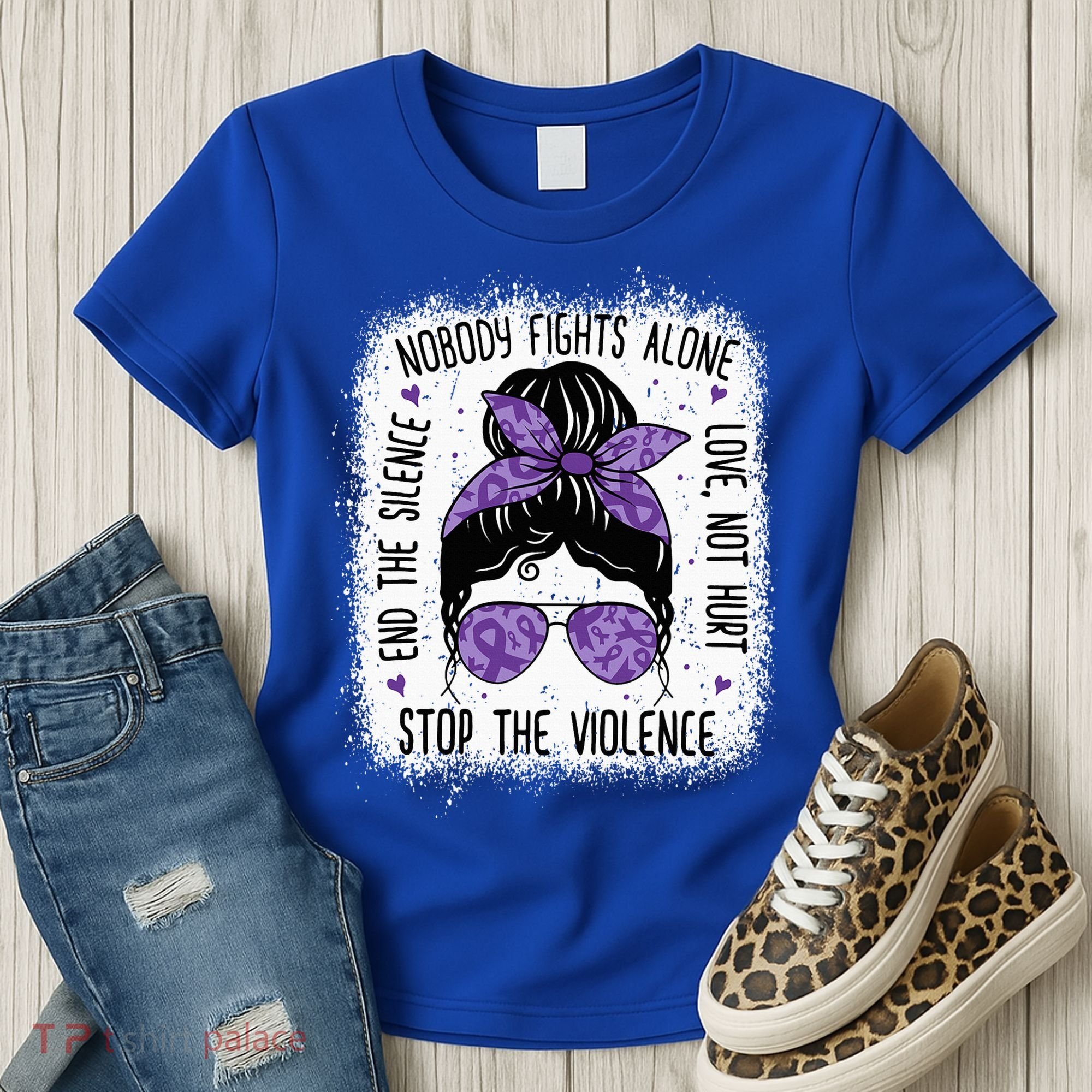 Domestic Violence Awareness Stop End Domestic Violence Women's T-Shirt