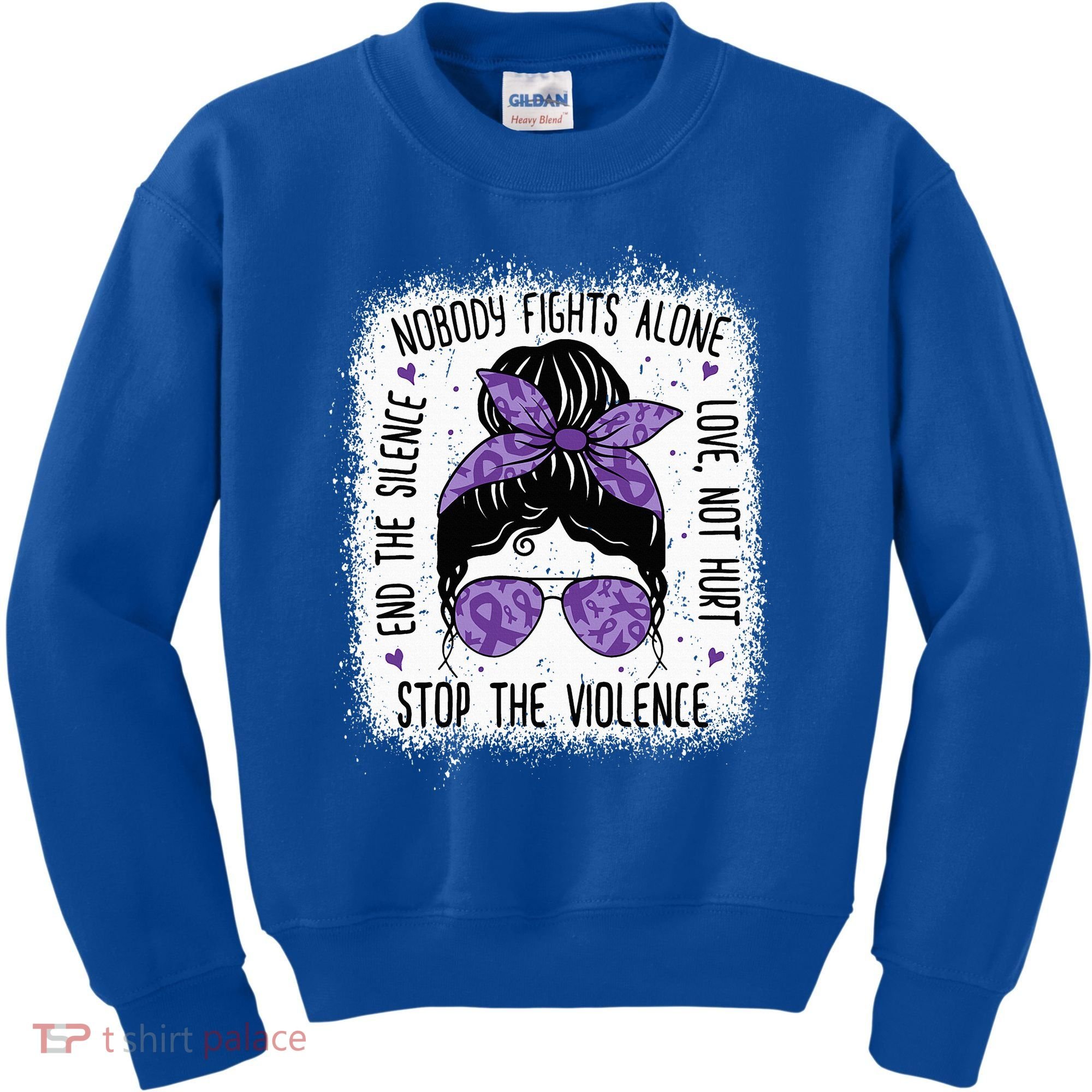 Domestic Violence Awareness Stop End Domestic Violence Kids Sweatshirt