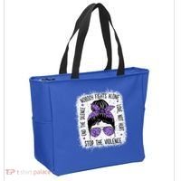 Domestic Violence Awareness Stop End Domestic Violence Tote Bag thumb 2