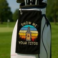 Drinking Vodka Alcohol Lover Show Me Your Golf Towel thumb 2