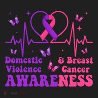 Domestic Violence & Breast Cancer Awareness Month Warrior Women's Sweatshirt thumb 2