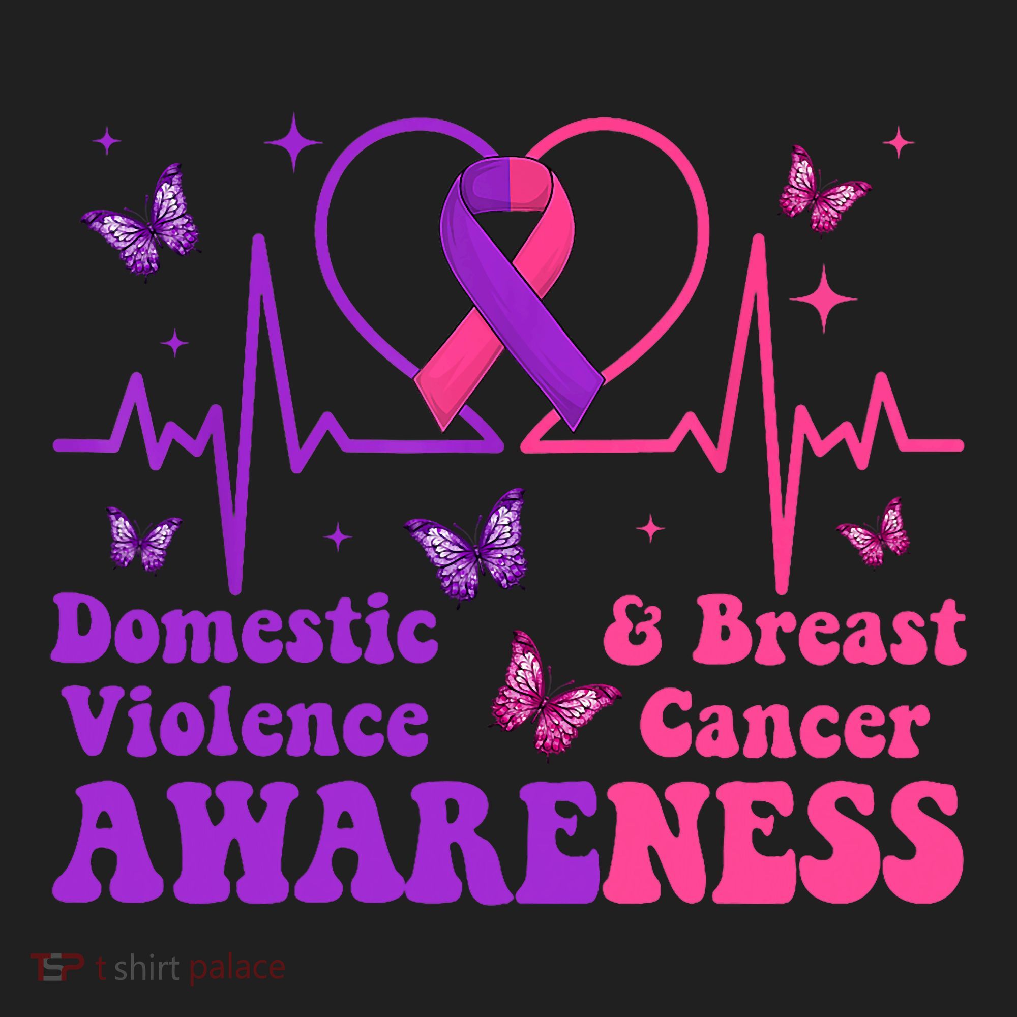 Domestic Violence & Breast Cancer Awareness Month Warrior Women's Sweatshirt