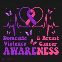 Domestic Violence & Breast Cancer Awareness Month Warrior Backpack thumb 2