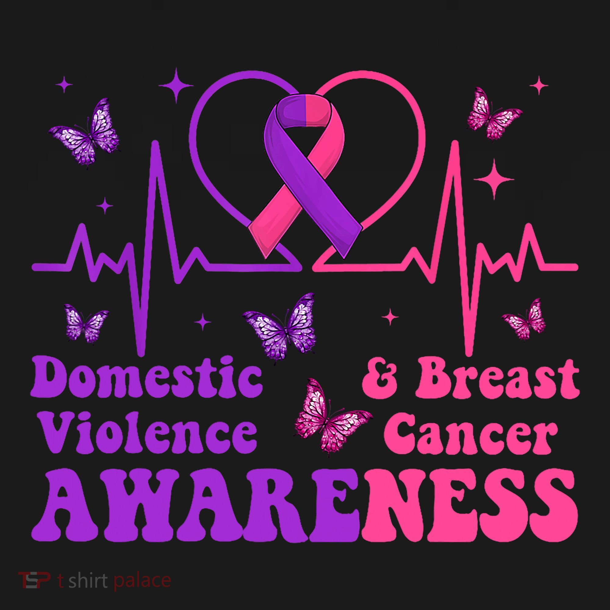 Domestic Violence & Breast Cancer Awareness Month Warrior Toddler Hoodie