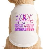 Domestic Violence & Breast Cancer Awareness Month Warrior Doggie Tank thumb 0