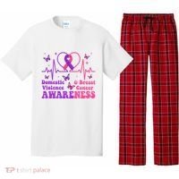 Domestic Violence & Breast Cancer Awareness Month Warrior Pajama Set thumb 0