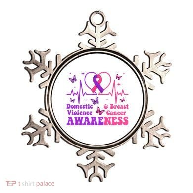 Domestic Violence & Breast Cancer Awareness Month Warrior Ornament