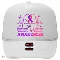 Domestic Violence & Breast Cancer Awareness Month Warrior Hat thumb 0