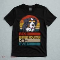 Dog Vintage Best Bernese Mountain Dad Ever Fathers Day Dad Cool Gift T-Shirt thumb 5