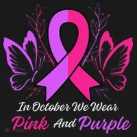 Domestic Violence Breast Cancer Awareness Month Ribbon Women's Hoodie thumb 2
