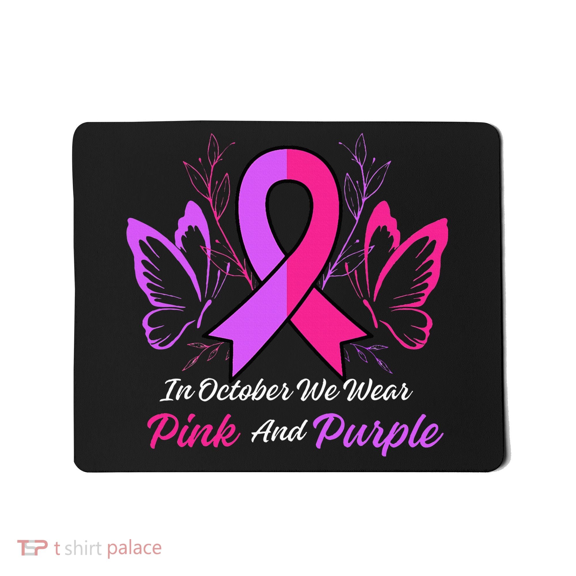 Domestic Violence Breast Cancer Awareness Month Ribbon Mousepad