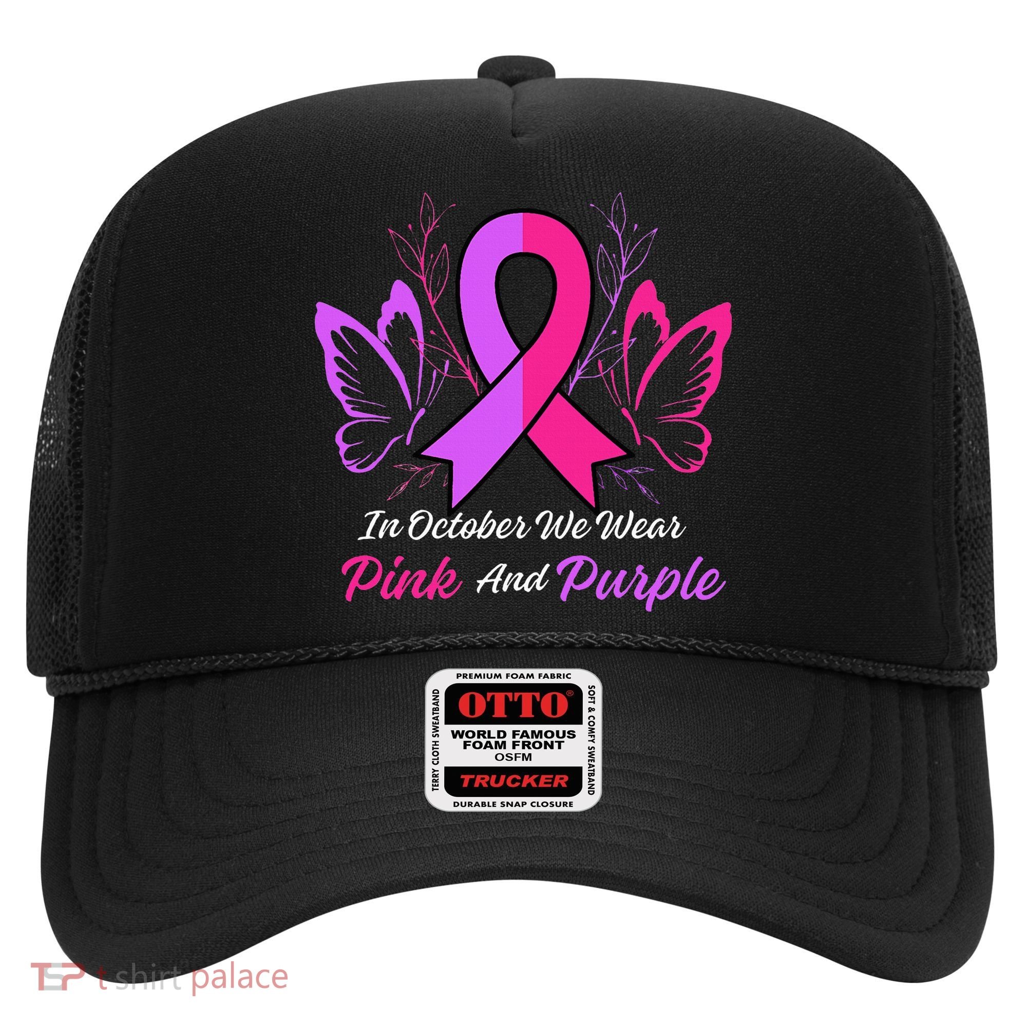 Domestic Violence Breast Cancer Awareness Month Ribbon Hat