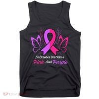 Domestic Violence Breast Cancer Awareness Month Ribbon Tank Top thumb 0