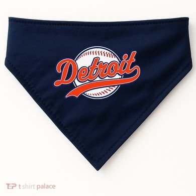 Detroit Vintage Baseball Throwback Retro USA-Made Doggie Bandana